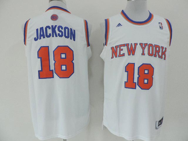 New York Knicks 18 Phil Jackson White Revolution 30 Swingman NBA Jerseys