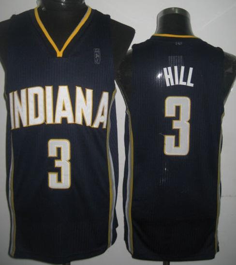 Indiana Pacers 3 George Hill Blue Revolution 30 NBA Jerseys