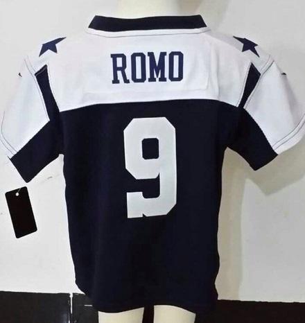 Baby Nike Dallas Cowboys 9 Tony Romo Blue Thankgivings NFL Jerseys