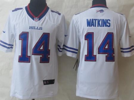 Nike Buffalo Bills #14 Sammy Watkins White Limited NFL Jerseys