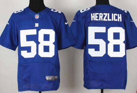 Nike Indianapolis Colts 58 Mark Herzlich Blue Elite NFL Jerseys