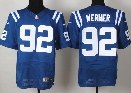 Nike Indianapolis Colts 92 Bjoern Werner Blue Elite NFL Jerseys