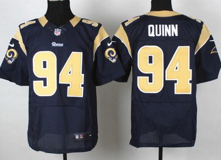 Nike St. Louis Rams 94 Robert Quinn Blue Elite NFL Jerseys