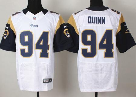 Nike St. Louis Rams 94 Robert Quinn White Elite NFL Jerseys