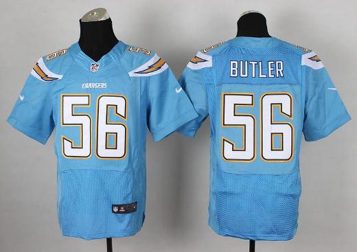 Nike San Diego Chargers 56 Donald Butler Light Blue Elite NFL Jerseys
