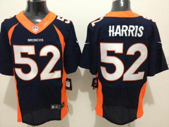 Nike Denver Broncos 52 Chris Harris Blue Elite NFL Jerseys