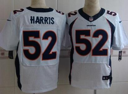Nike Denver Broncos 52 Chris Harris White Elite NFL Jerseys