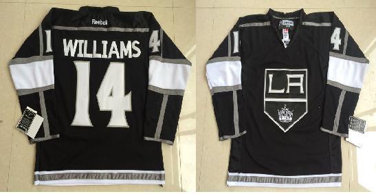 Los Angeles Kings 14 Justin Williams Black NHL Jerseys