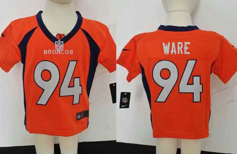 Baby Nike Denver Broncos 94 DeMarcus Ware Orange NFL Jerseys