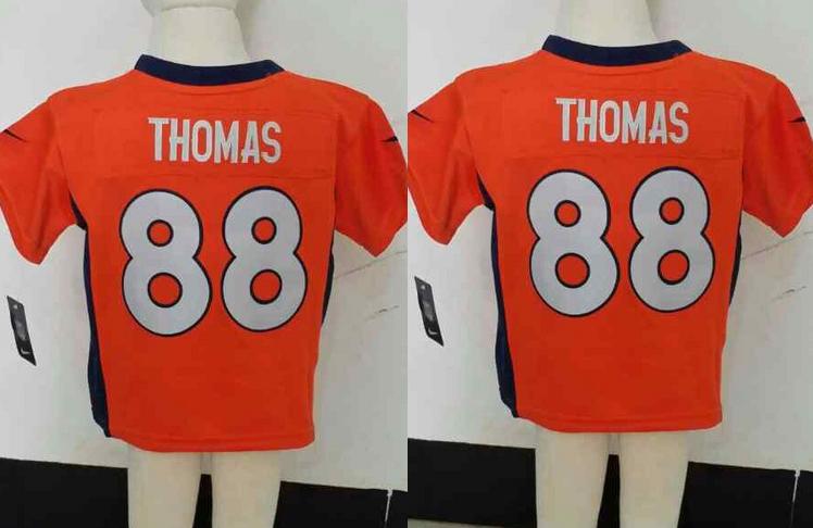 Baby Nike Denver Broncos 88 Demaryius Thomas Orange NFL Jerseys