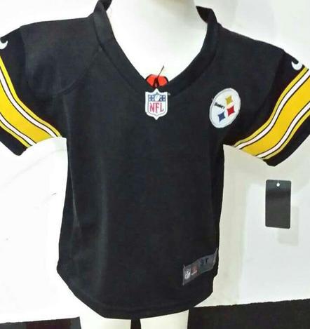 Baby Nike Pittsburgh Steelers Blank Black NFL Jerseys