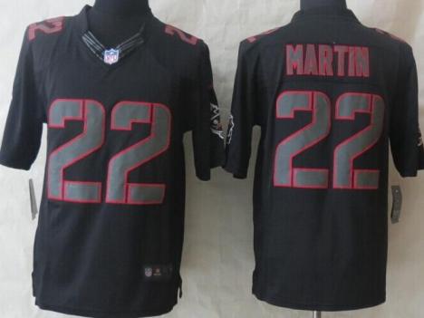 Nike Tampa Bay Buccaneers 22 Doug Martin Black Impact LIMITED NFL Jerseys