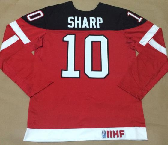 Canada Olympic 100th Anniversary 10 Patrick Sharp Red Hockey Jerseys