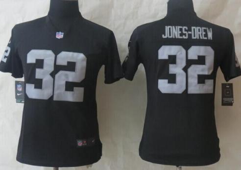Women Nike Oakland Raiders 32 Maurice Jones-Drew Black Limited NFL Jerseys