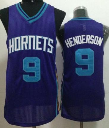Charlotte Hornets 9 Gerald Henderson Purple Revolution 30 NBA Jerseys