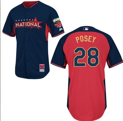 2014 All-Star Game National League San Francisco Giants 28 Buster Posey MLB Jerserys