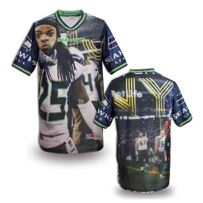 Nike Seattle Seahawks Blank Printing Fashion Game NFL Jerseys (8)