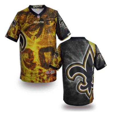 Nike New Orleans Saints Blank Printing Fashion Game NFL Jerseys (1)