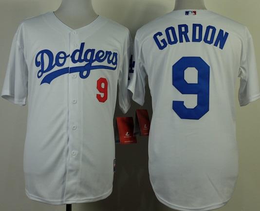Los Angeles Dodgers 9 Dee Gordon White Cool Base MLB Jerseys