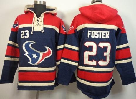Houston Texans 23 Arian Foster Blue Red NFL Hoodie