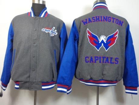 Washington Capitals NHL Wool Jacket Grey