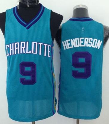 Charlotte Hornets 9 Gerald Henderson Green Revolution 30 NBA Jerseys