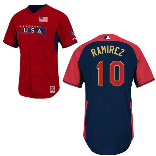 2014 Future Stars USA League Chicago White Sox 10 Alexei Ramirez Red Blue MLB BP Jerseys
