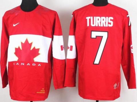2014 IIHF ICE Hockey World Championship Canada Team 7 Kyle Turris Red Jerseys