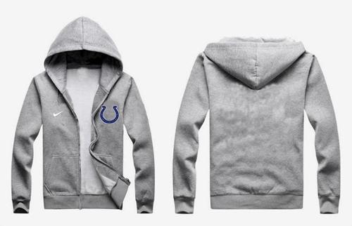 Nike Indianapolis Colts Authentic Logo Hoodie Grey