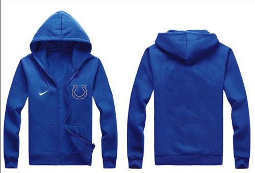 Nike Indianapolis Colts Authentic Logo Hoodie Blue