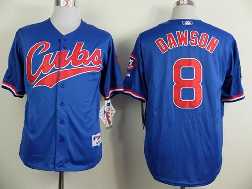 Chicago Cubs 8 Andre Dawson Blue 1994 Turn Back The Clock Stitched MLB Jersey