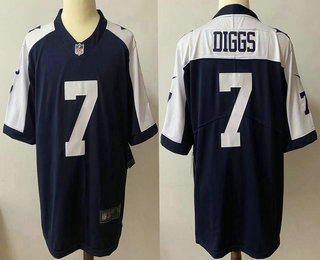 Men's Dallas Cowboys #7 Trevon Diggs Blue Thanksgiving 2021 Vapor Untouchable Stitched NFL Nike Limited Jersey
