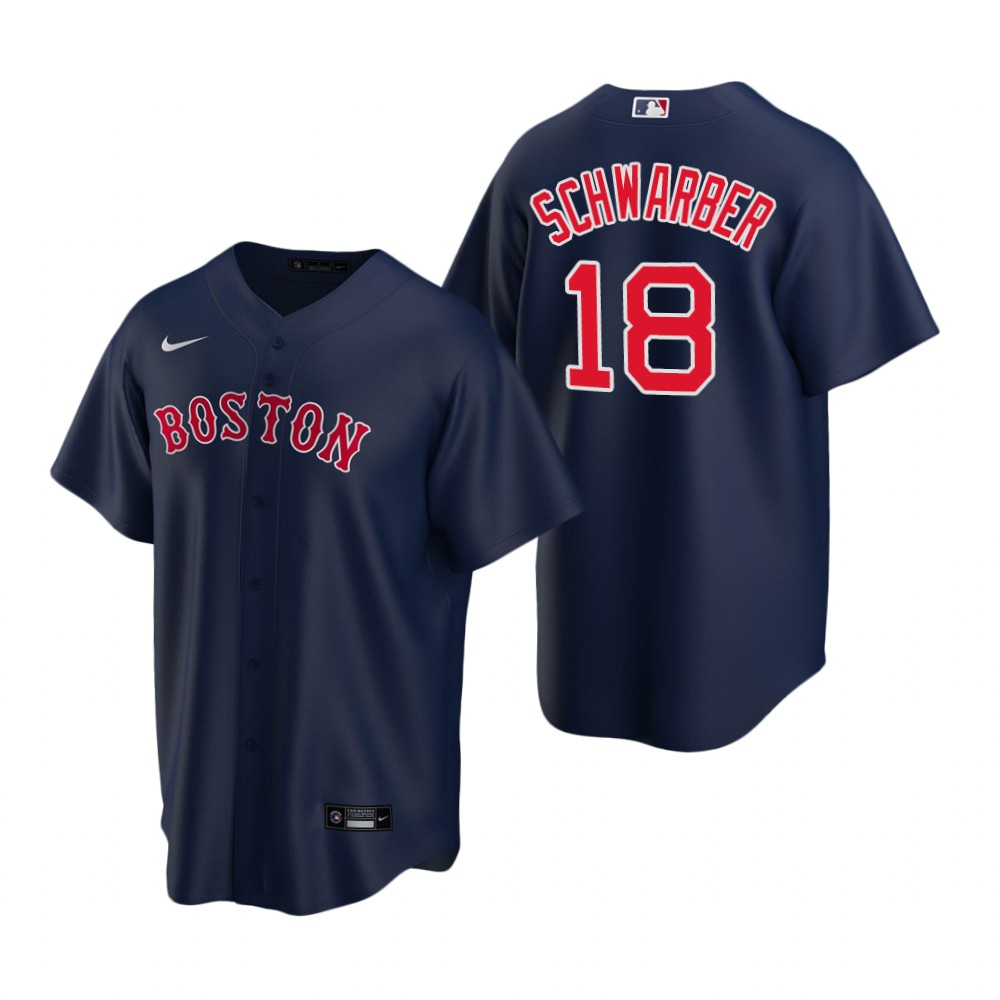 Youth Boston Red Sox #18 Kyle Schwarber Nike Navy Alternate Jersey