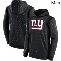 Men New York Giants Nike Charcoal 2021 NFL Crucial Catch Therma Pullover Hoodie