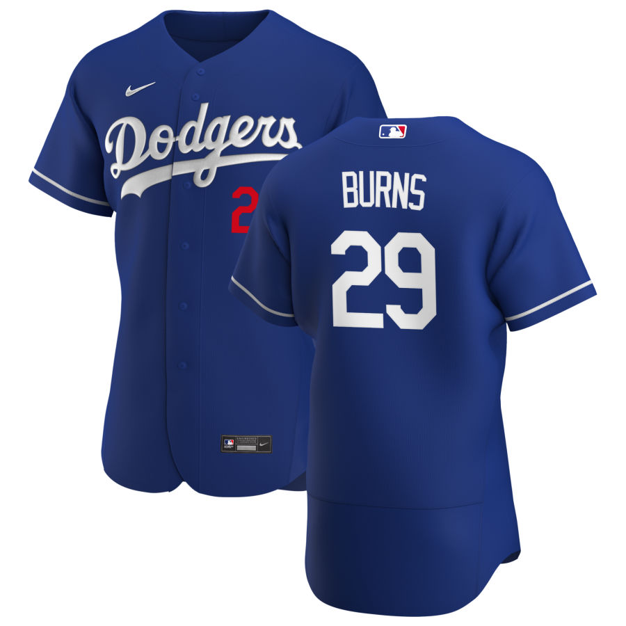 Mens Los Angeles Dodgers #29 Andy Burns Nike Royal Alternate FlexBase Jersey