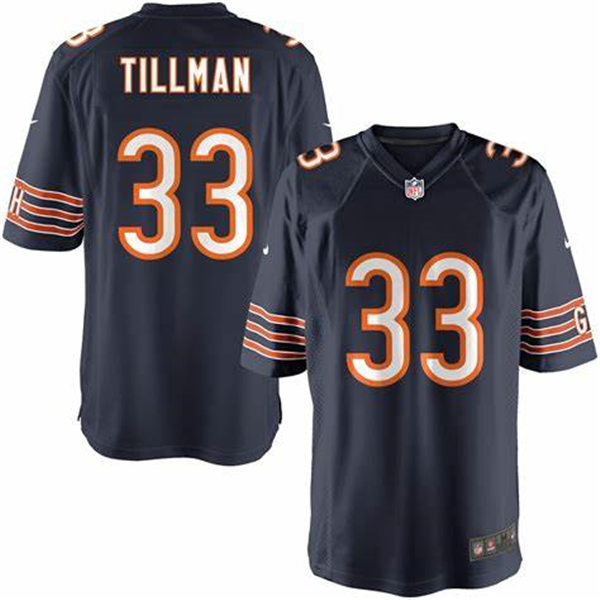 Youth Chicago Bears #33 Charles Tillman Nike Navy Limited Jersey