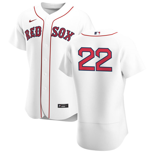 Mens Boston Red Sox #22 Danny Santana Nike White Home FlexBase Jersey