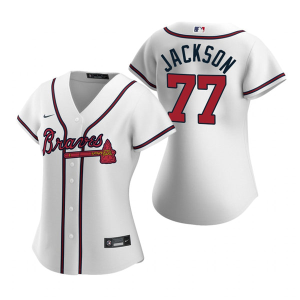 Womens Atlanta Braves #77 Luke Jackson (1)