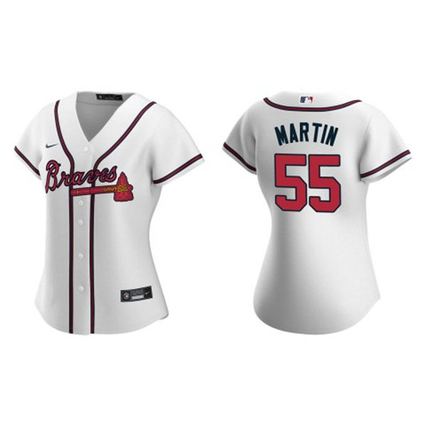Womens Atlanta Braves #55 Chris Martin (1)