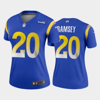 Women's Royal Los Angeles Rams #20 Jalen Ramsey 2020 Stitched Jersey