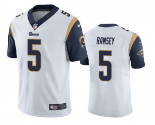 Men's Los Angeles Rams #5 Jalen Ramsey White Vapor Untouchable Limited Stitched Jersey