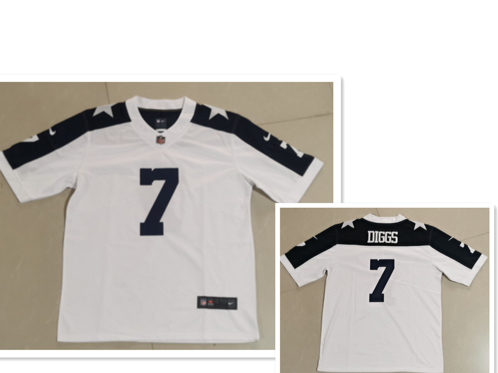 Men's Dallas Cowboys #7 Trevon Diggs White Thanksgiving Vapor Untouchable Stitched NFL Nike Limited Jersey