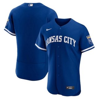 Men's Kansas City Royals Blank Blue Flex Base Stitched Jersey