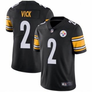 Men's Pittsburgh Steelers #2 Michael Vick Black Vapor Untouchable Limited Stitched Jersey