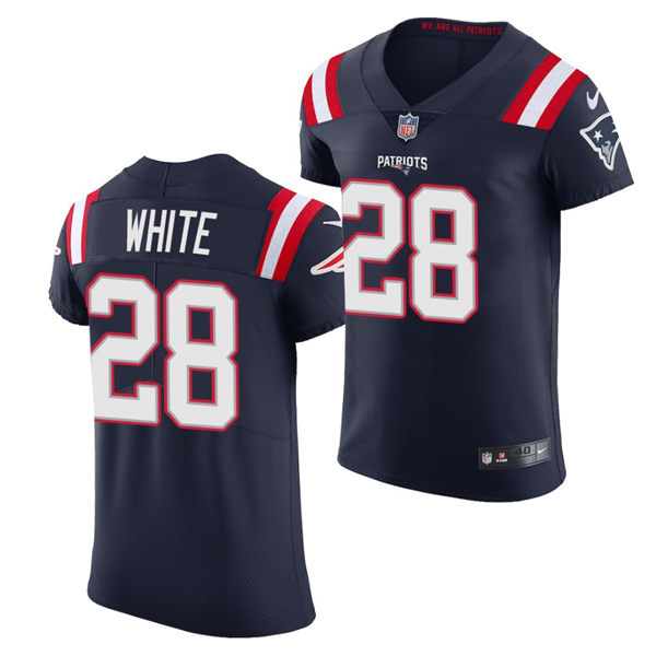 Men's New England Patriots #28 James White Navy Nike Color Rush Legend Player Limited Jersey