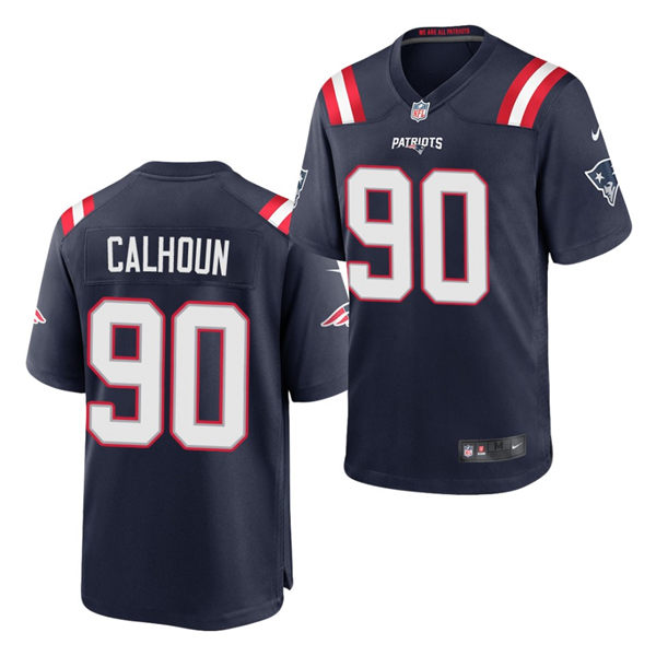 Men's New England Patriots #90 Shilique Calhoun Navy Nike Color Rush Legend Player Limited Jersey
