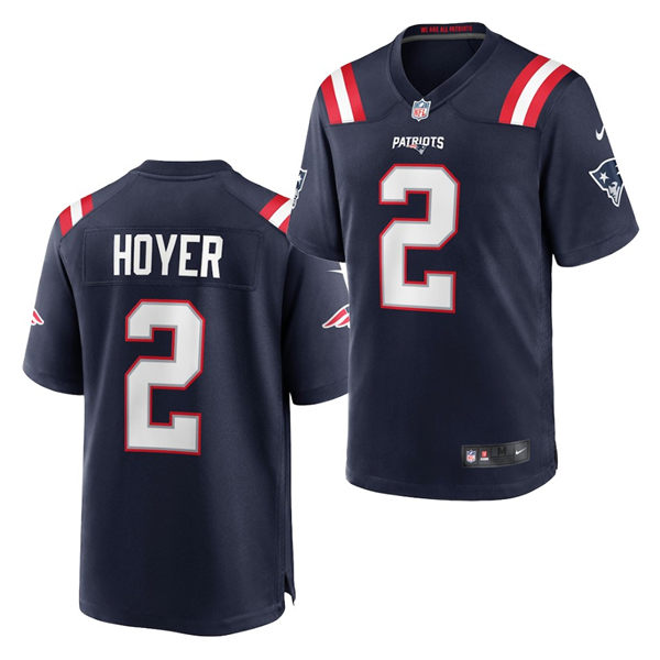 Men's New England Patriots #2 Brian Hoyer Navy Nike Color Rush Legend Player Limited Jersey