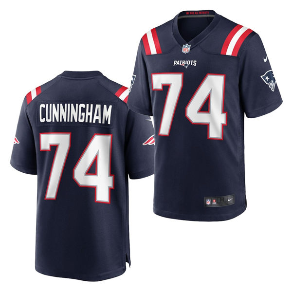 Men's New England Patriots #74 Korey Cunningham Navy Nike Color Rush Legend Player Limited Jersey