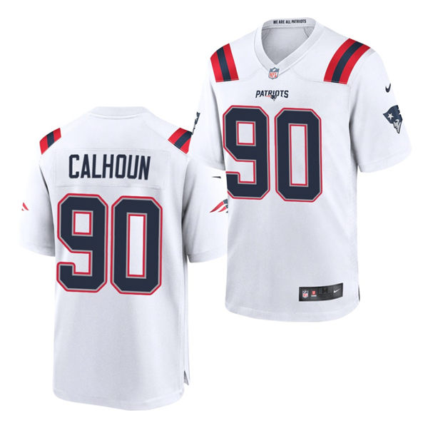 Men's New England Patriots #90 Shilique Calhoun White Nike Color Rush Legend Player Limited Jersey