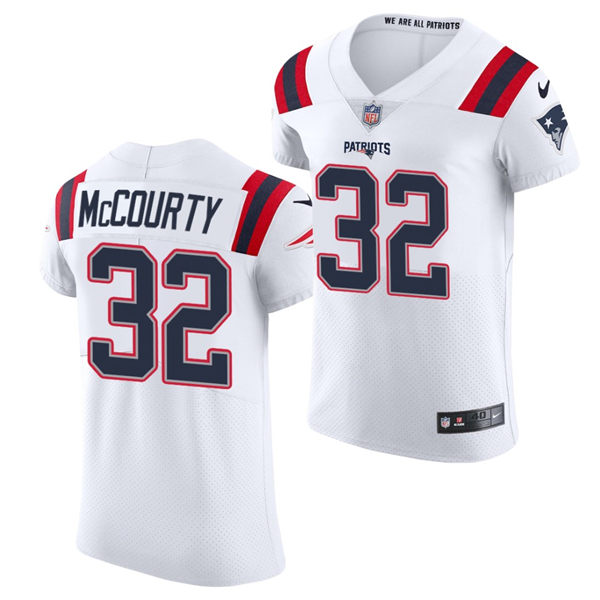 Men's New England Patriots #32 Devin McCourty White Nike Legend Player Limited Jersey